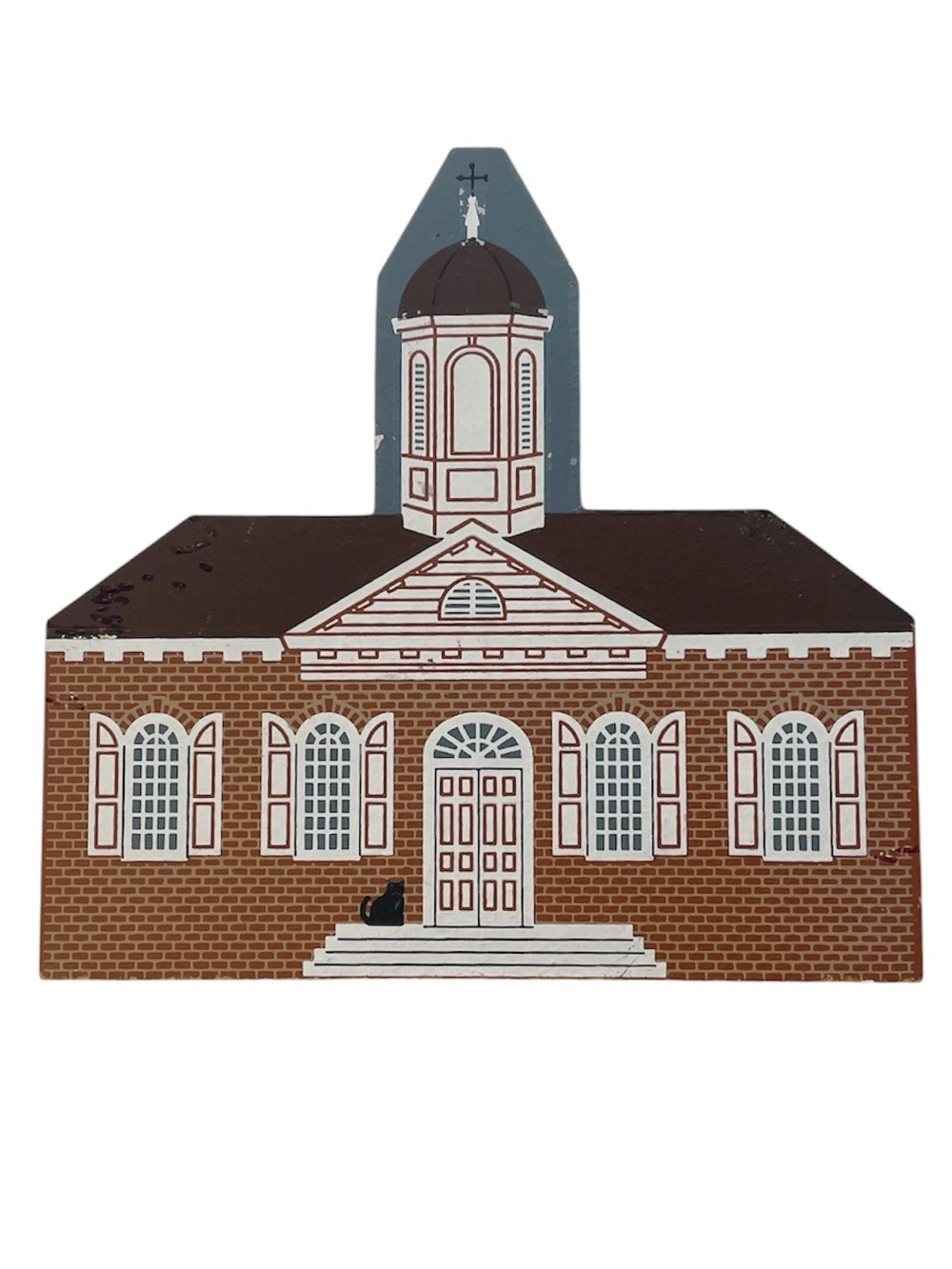 Cat's Meow Courthouse Colonial Williamsburg VA Faline Painted Wood Vintage 1995
